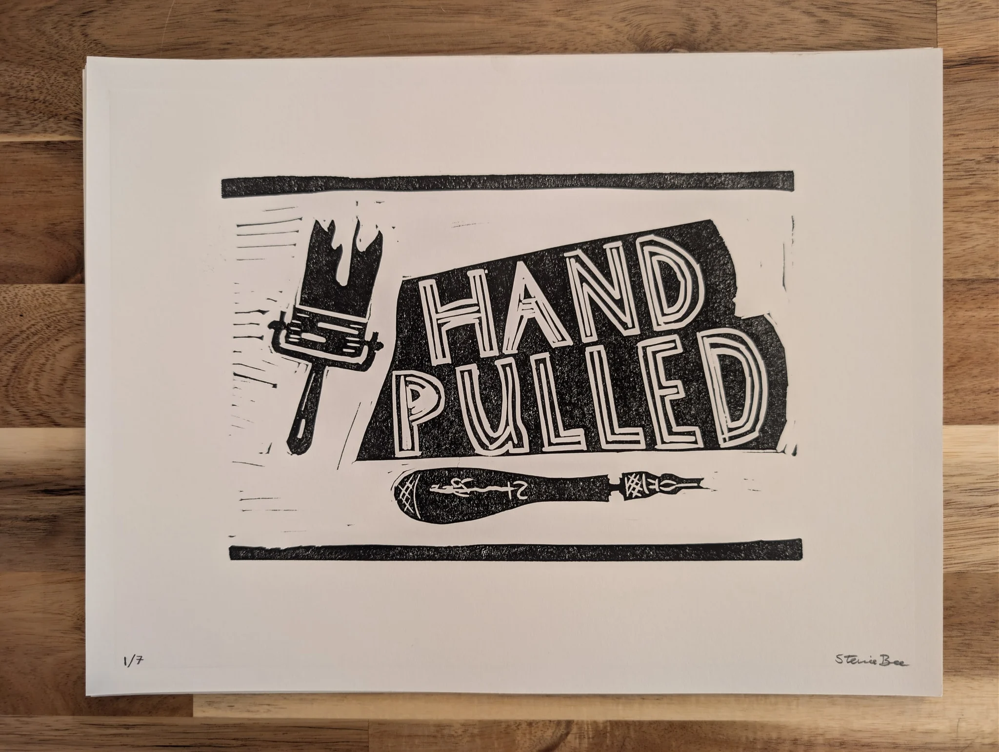 Hand-Pulled (Exhibition Poster) Large #1