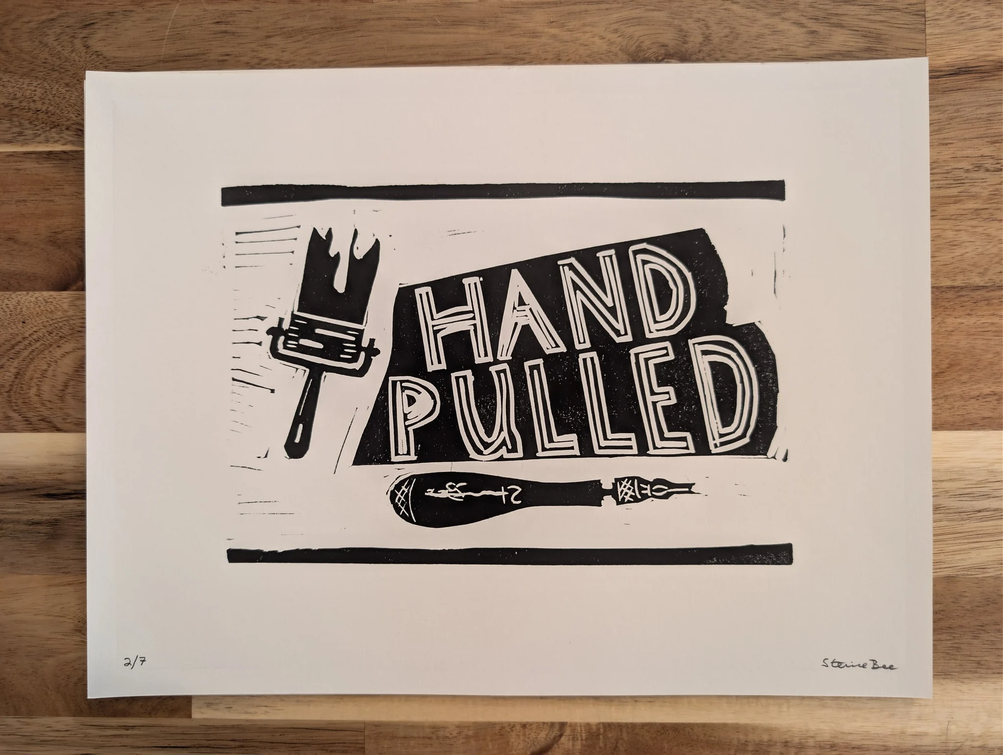 Hand-Pulled (Exhibition Poster) Large #2