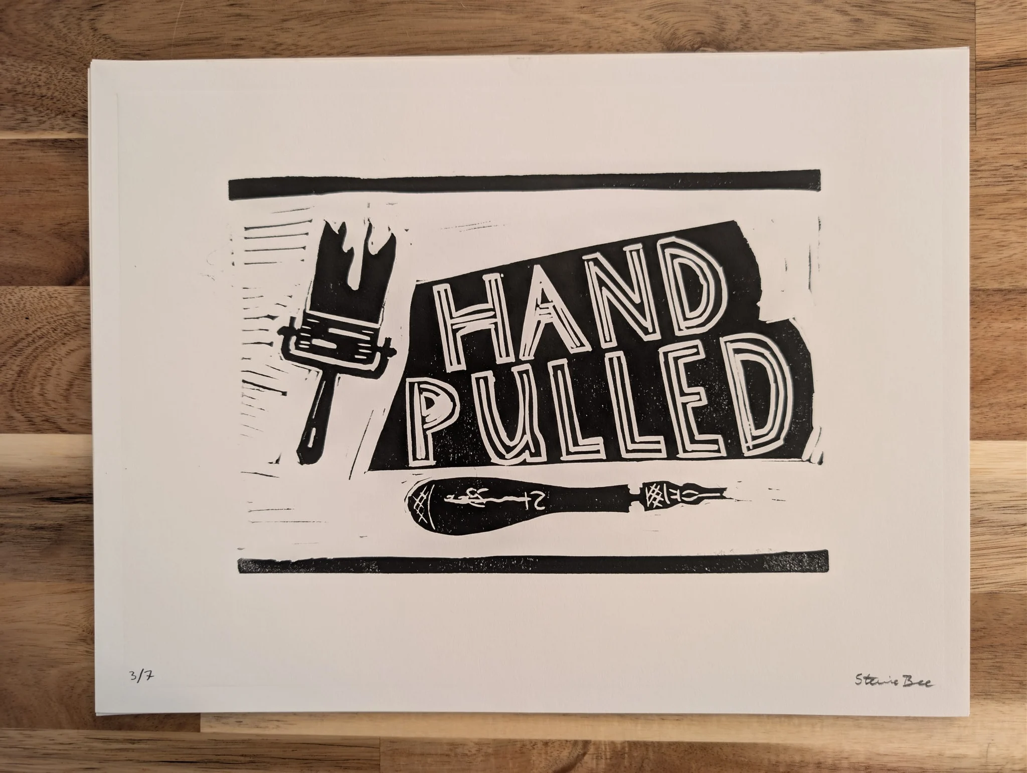 Hand-Pulled (Exhibition Poster) Large #3
