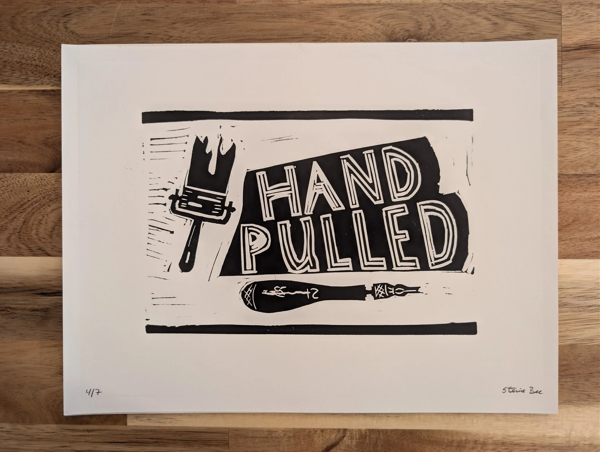 Hand-Pulled (Exhibition Poster) Large #4