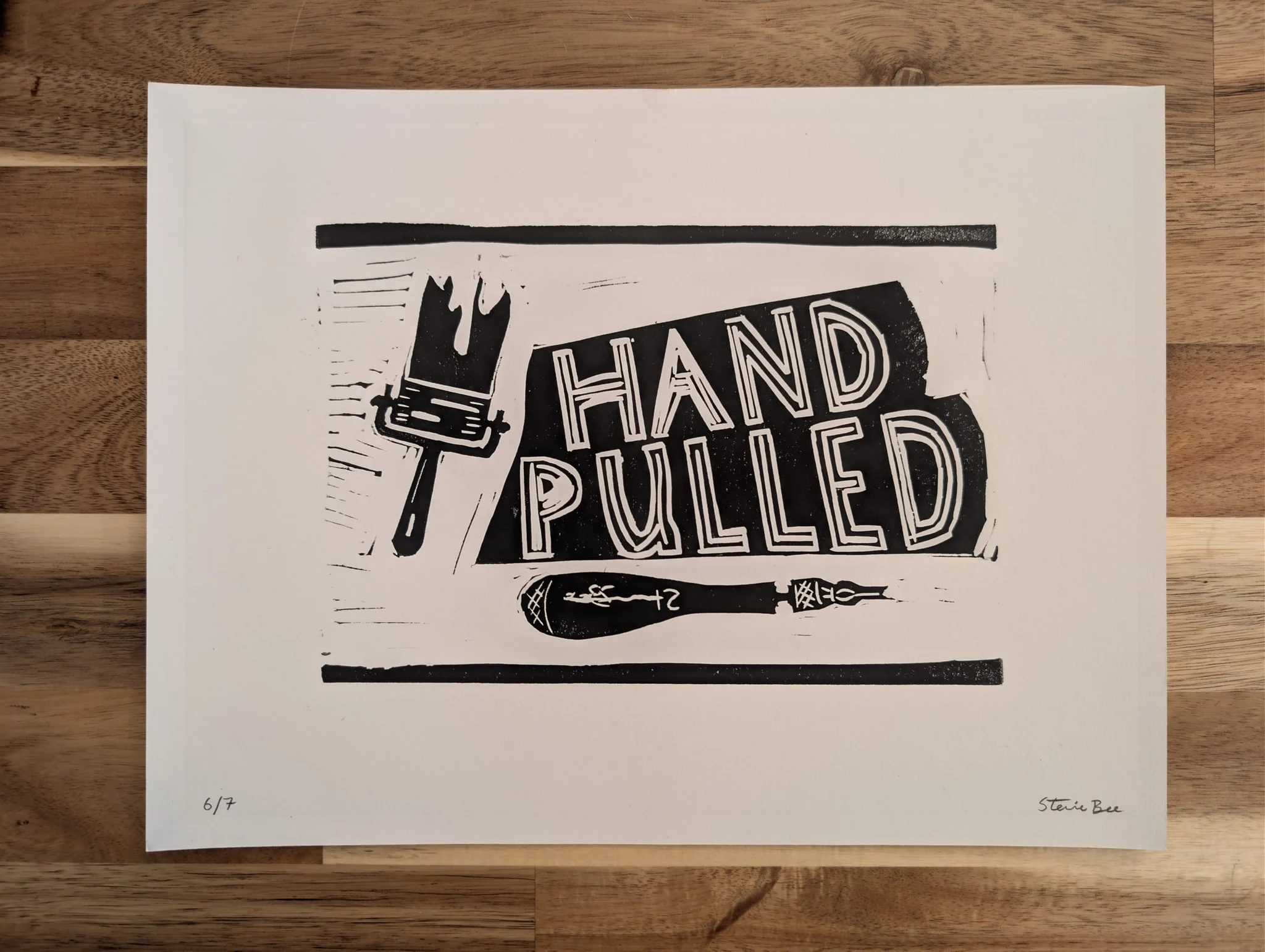 Hand-Pulled (Exhibition Poster) Large #6