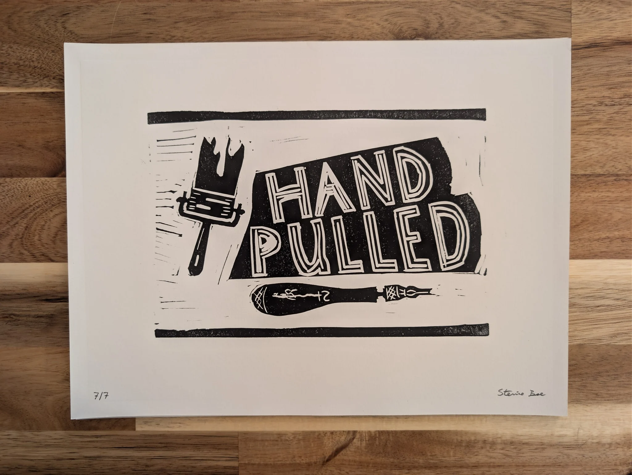 Hand-Pulled (Exhibition Poster) Large #7