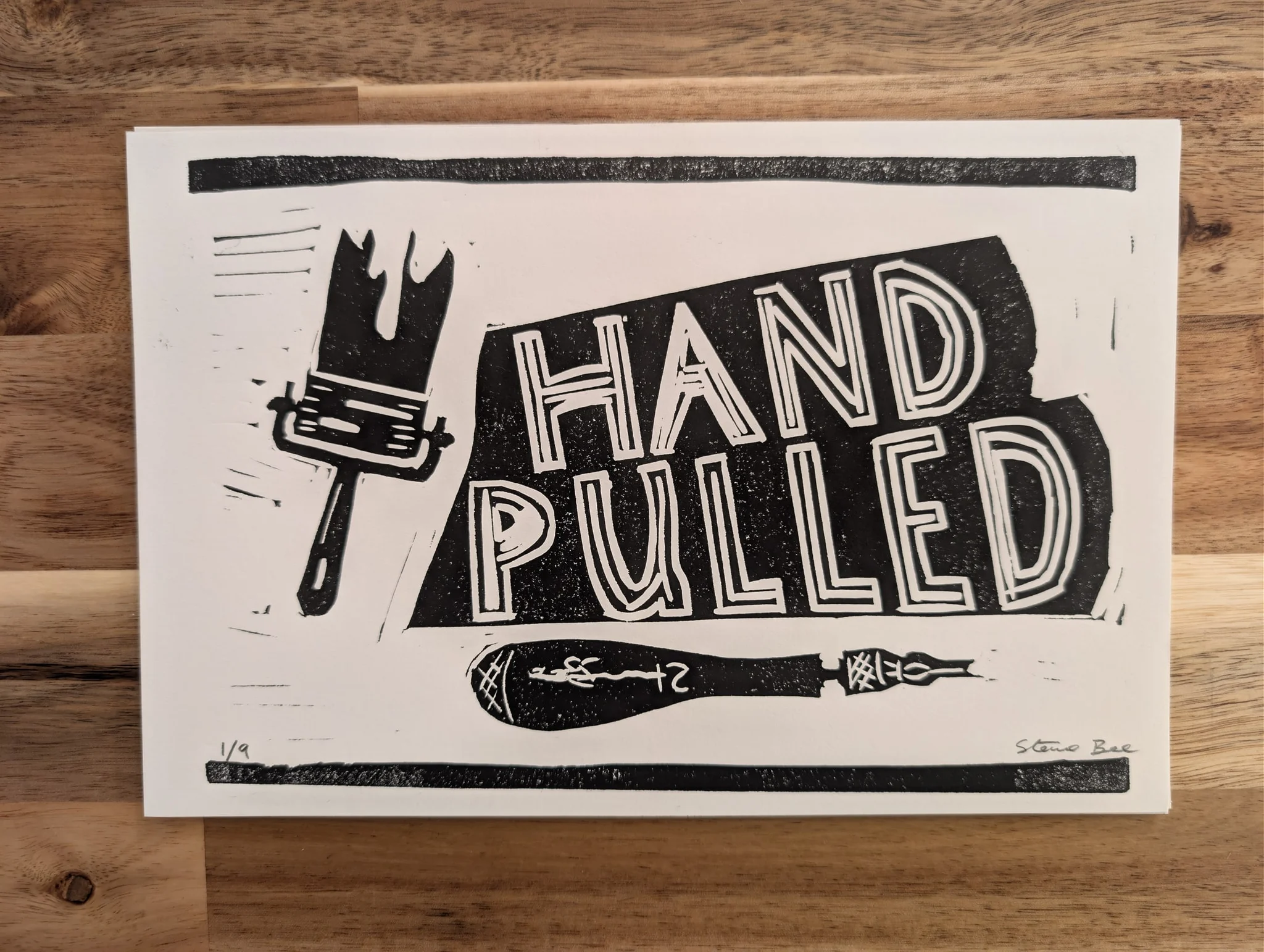Hand-Pulled (Exhibition Poster) Small #1