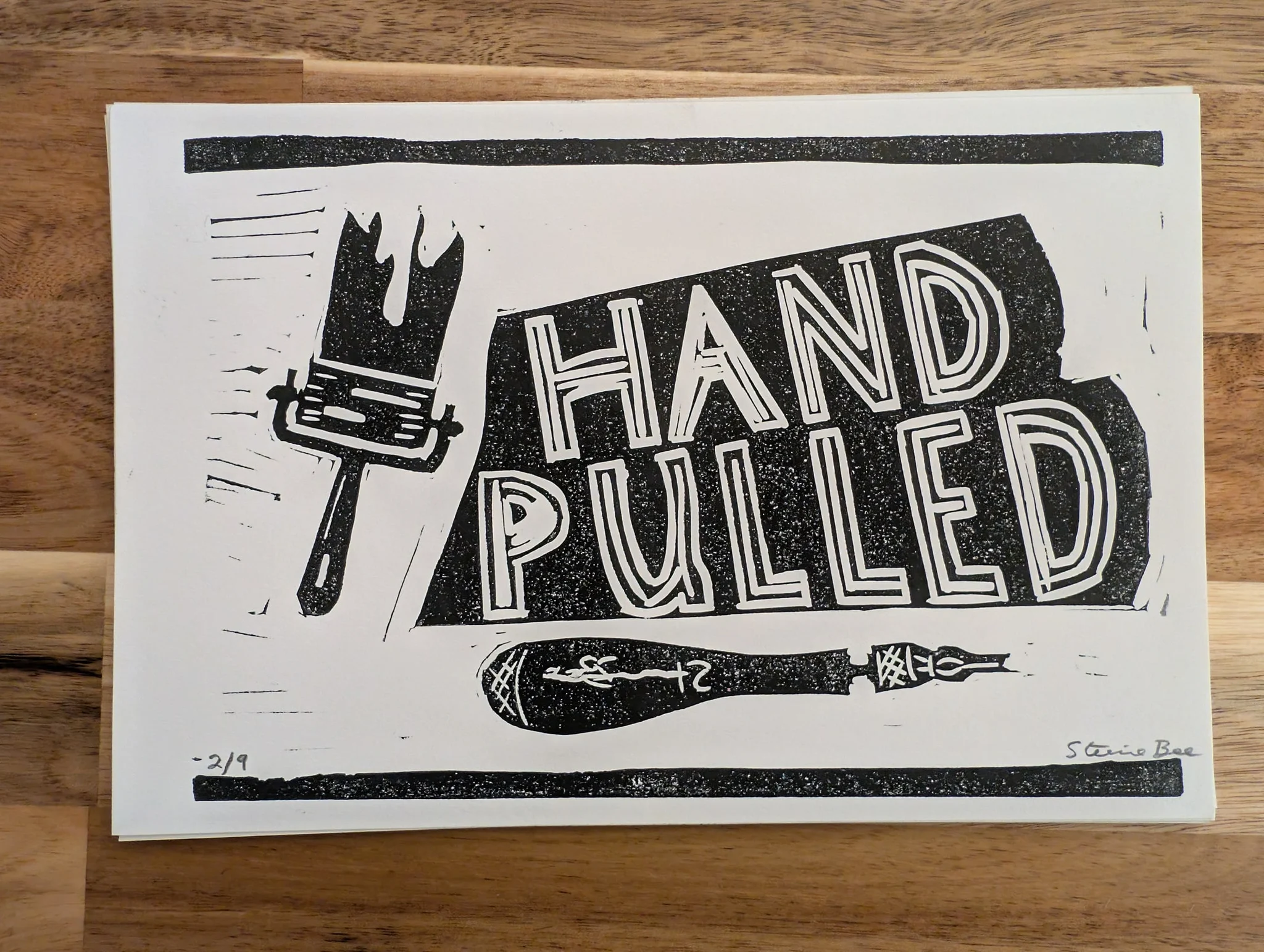 Hand-Pulled (Exhibition Poster) Small #2