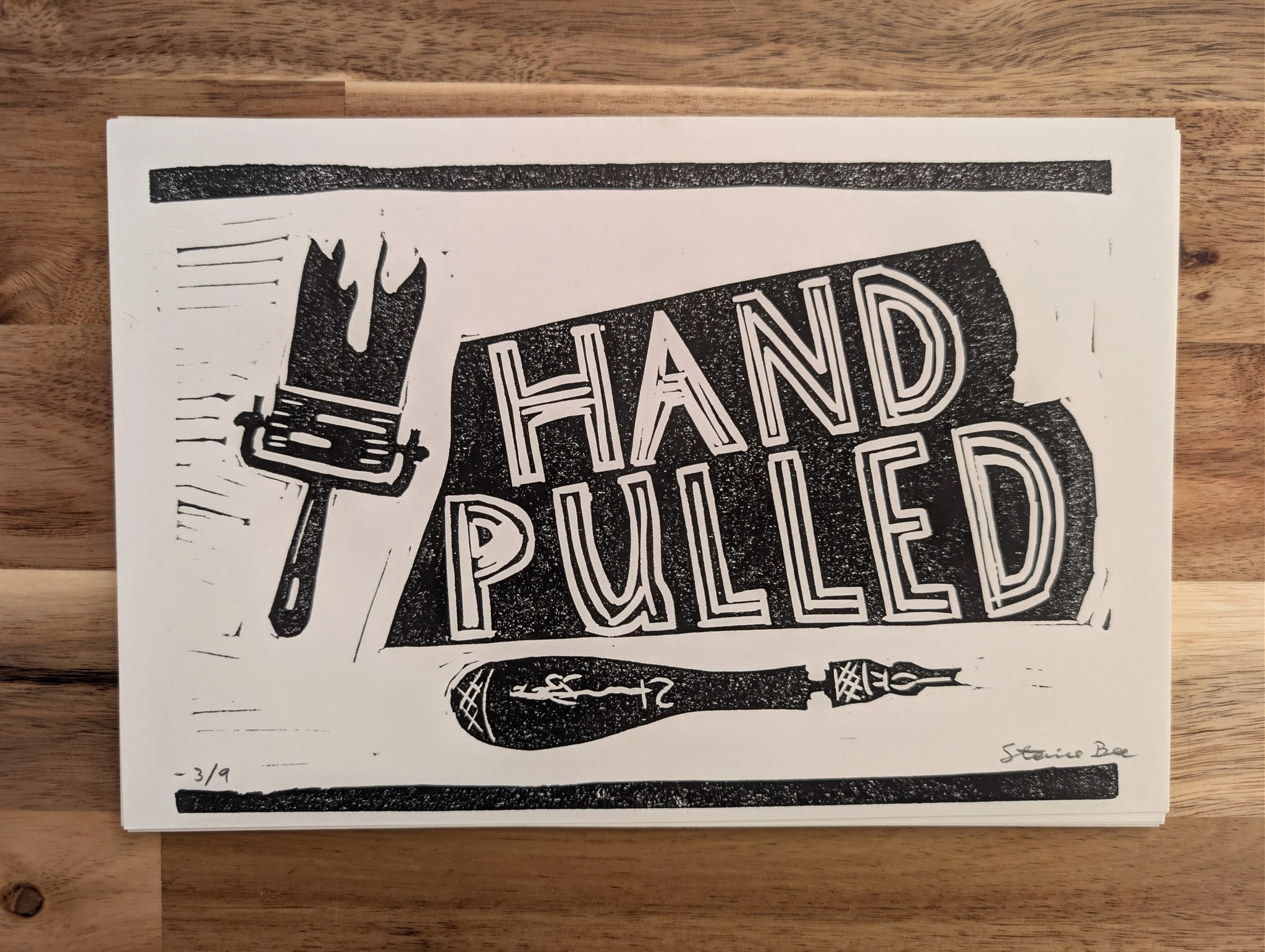 Hand-Pulled (Exhibition Poster) Small #3