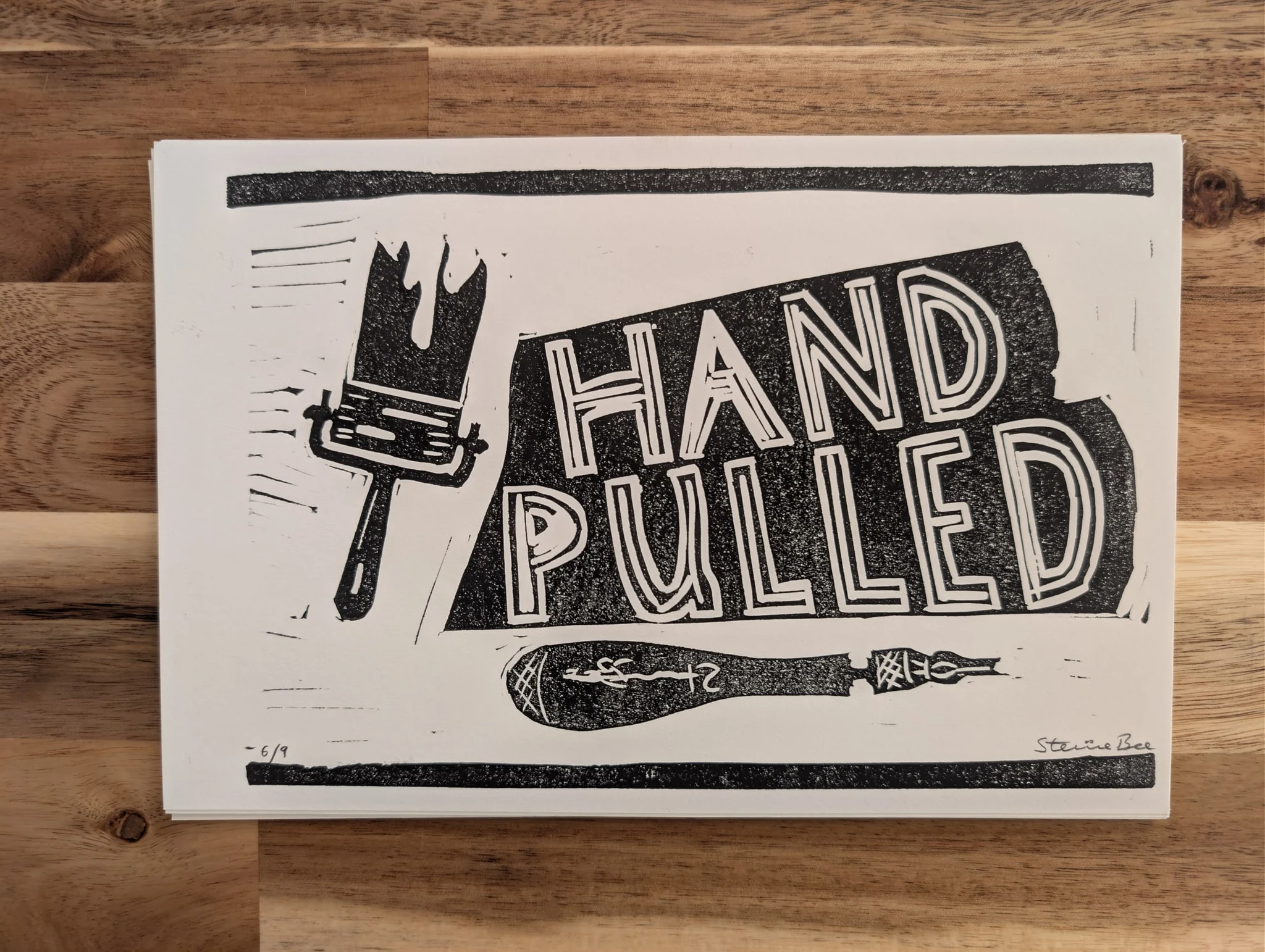 Hand-Pulled (Exhibition Poster) Small #6