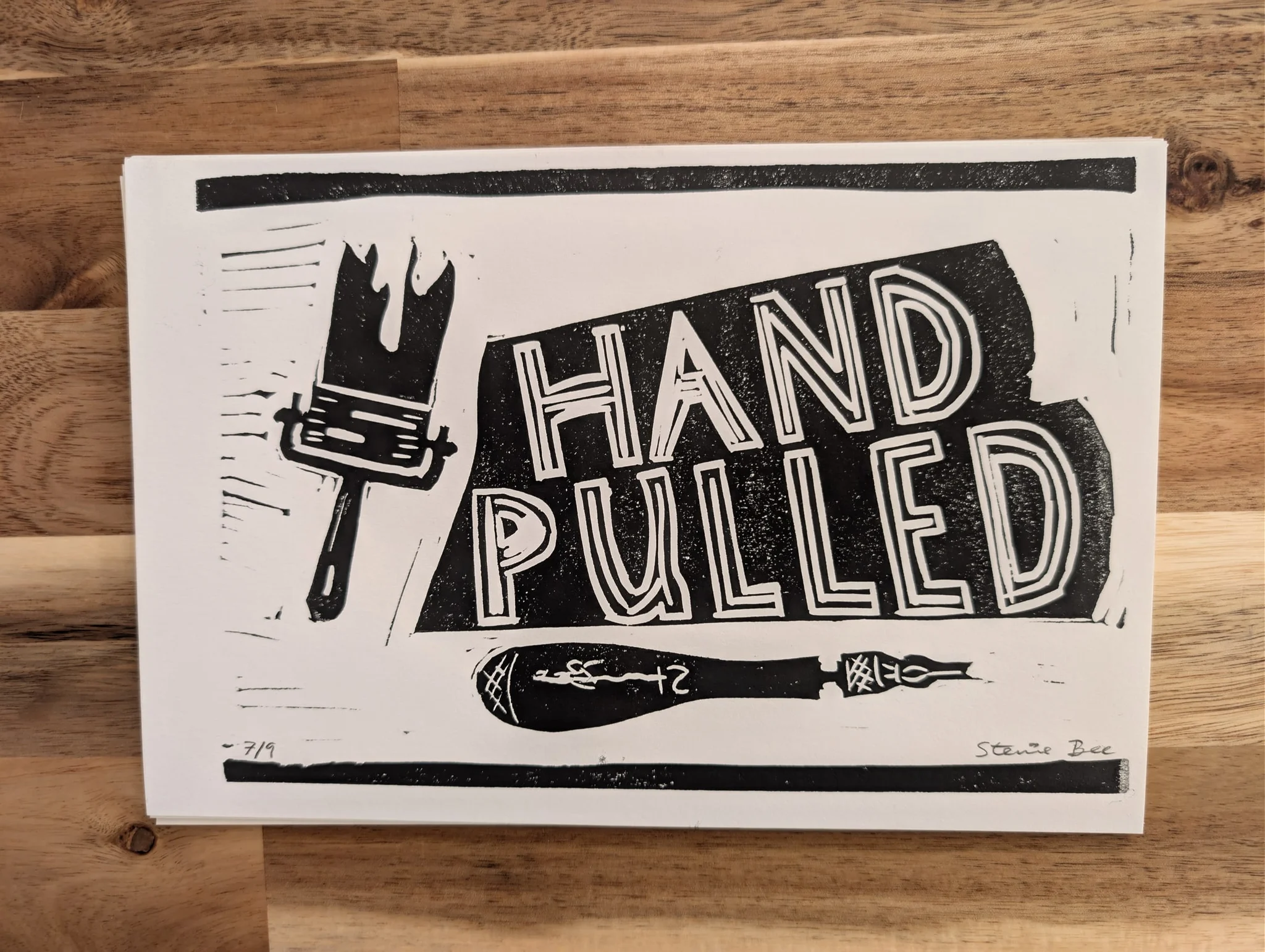 Hand-Pulled (Exhibition Poster) Small #7