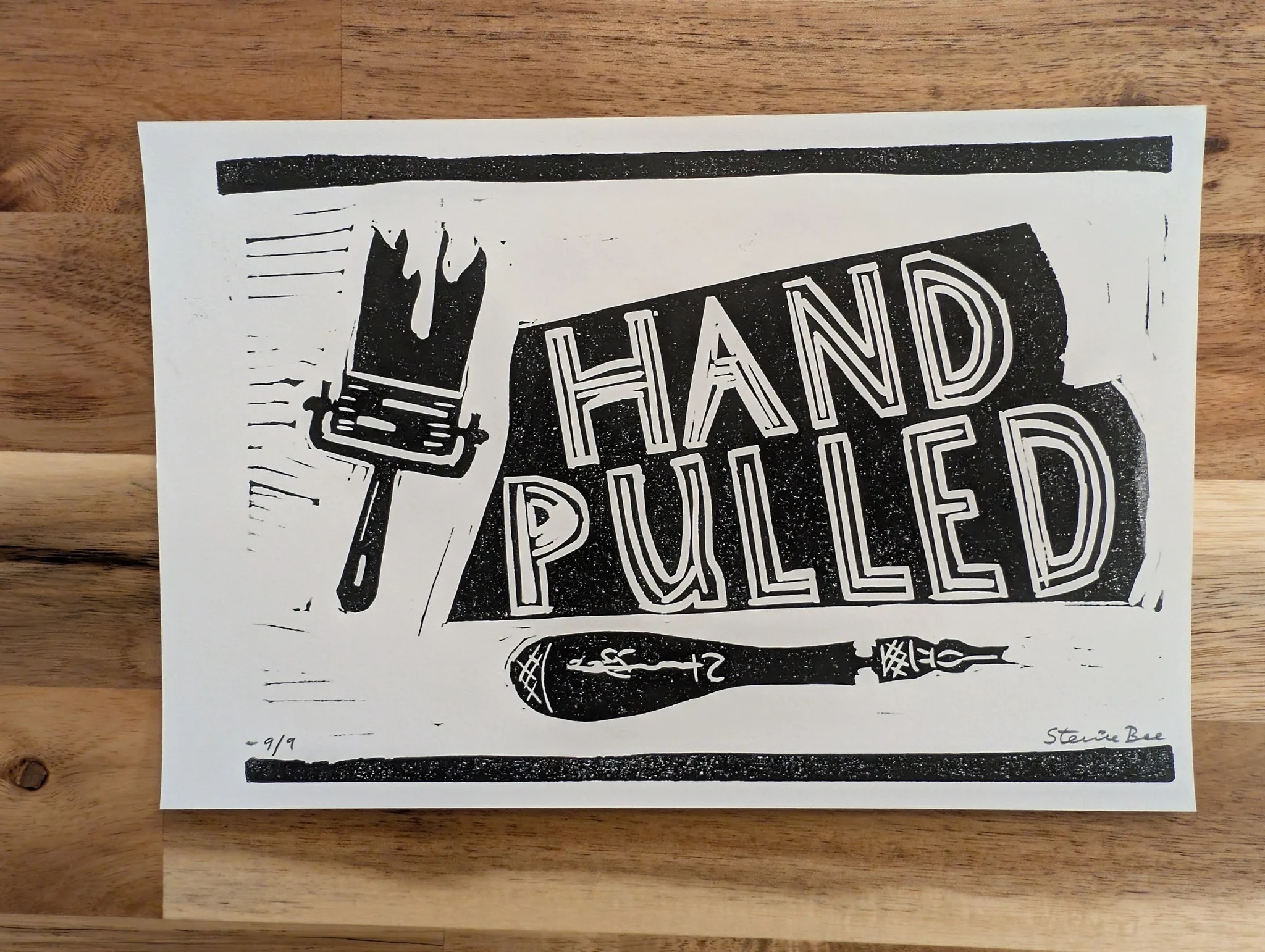 Hand-Pulled (Exhibition Poster) Small #9