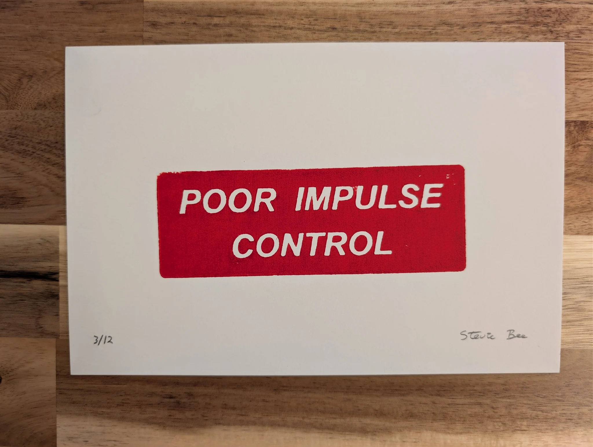 Poor Impulse Control #3